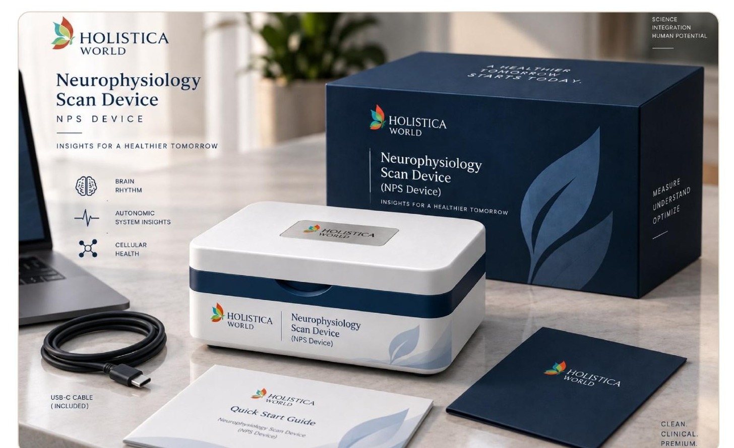 Complete NPS scan kit with scanner, cable and guide