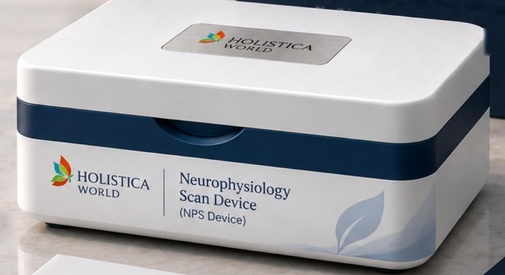 Patient placing a fingertip on the NPS scanner
